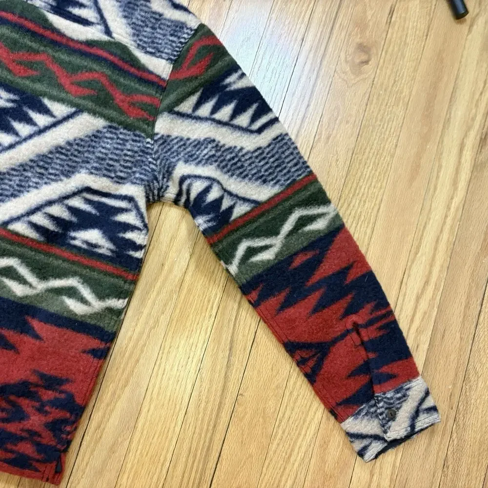 NWT Double RL RRL Ralph Lauren Wool Fleece Aztec Southwestern Shirt Jacket Sz M